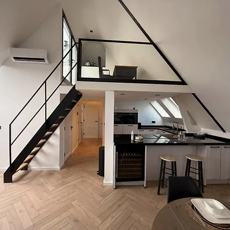 Luxury 3br Penthouse Loft With Rooftop Terrace Near Museum Quarter In Appartement Amsterdam