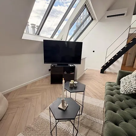 Luxury 3br Penthouse Loft With Rooftop Terrace Near Museum Quarter アムステルダム
